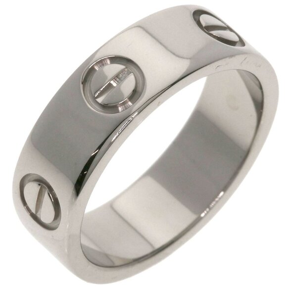 CARTIER 18k White Love Ring #50 - Picture 2 of 10